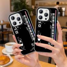 Funda de Teléfono Corazón con Código de Barras, Estilo Futurista Simple.Parte trasera mate a prueba de golpes y resistente al desgaste, compatible con iPhone 11 a 17 Pro Max, incluyendo X, XR y XS Max.Es el regalo perfecto para los pioneros de la moda. - Colores mixtos - Ver 3