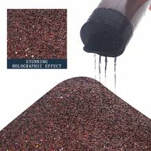 80g/2.85oz Holographic Ultra-Fine Glitter, 1/128" Resin Glitter Sequins, Suitable For Tumblers, Resin Crafts, Slime, Nail Art, Holiday Decorations, Christmas Ornaments - 棕色 - 查看 2