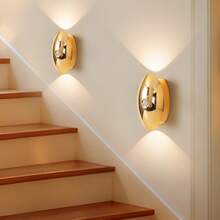 LED智能感应壁灯，室内人体感应壁灯，无线LED壁灯，电池供电夜灯，粘胶设计，可旋转，便携，易于安装，色温和亮度可调 - 彩色 - 查看 2