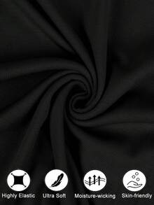 Women Turtleneck Pullover Top High Neck Long Sleeve Thermal Shirts T-Shirt Ladies Baselayer Winter Warmer Basic Top Slim Fit Underwear Undershirts Base Layer Stretch - Black - View 4