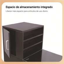 Mesa Para Manicura Blanca Con 3 Gabinetes Amplio Espacio - Blanco - Ver 5