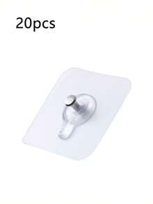 10/20/30pcs Heavy Duty Waterproof Rustproof Adhesive Hooks - Damage-Free Modern Plastic Hooks, Suitable For Kitchen, Bathroom, Multi-Purpose Hanging Of Frames, Posters, Clocks, Easy Installation - Multicolor - View 11