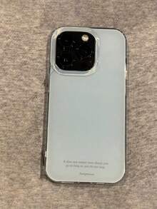 可爱简约浅蓝色纯色纯材质手机壳,1个装,兼容 17/16/15 Pro Max/13/14/12 Pro Plus/11,时尚糖果色保护套,春季礼物,生日周年纪念日礼物 - 淺藍色 - 查看 4