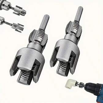 2 piezas Herramienta de rosca interna/externa todo en uno - Cortador de rosca de tubo de doble función (Dados de 1/2", 3/4", 1") - Kit de roscado de tubo PVC compatible con taladro, esencial para reparaciones del hogar