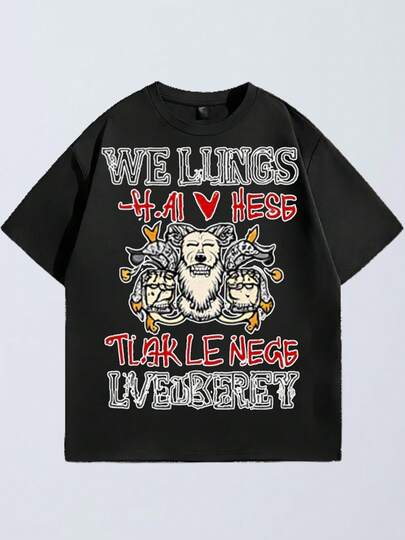 Camiseta de hombre, Nosotros Lungs Hai V Hesb  Tlak Le Negb  Liveoberey Camisetas de Navidad Camisetas para hombres y mujeres Regalos de Navidad Camiseta de Navidad para mujeres Camiseta deportiva casual al aire libre Transpirable, suave y cómodo, hecho de algodón puro