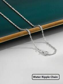 Newsoul 1pc Versatile Layered Necklace, 925 Sterling Silver Plated Gold, Minimalist Design, Women's Necklace, Elegant Jewelry, Gift For Girlfriend