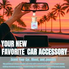 Osmore Summer Tropical Gift For Girls & Women, Pink Coconut Breeze Car Air Freshener Diffuser, Long-Lasting Hanging Fragrance Oil, Aromatherapy Essential Oil, 4-Pack Beachy Car Perfume Pendant, Cute Car Accessories For Women, Car Stuff, Car Decor, Car Essentials, Car Mirror Hanging Accessories, Car Air Freshener Must-Have, Valentine's Day Gift - Dừa hồng nhiệt đới - Xem 3