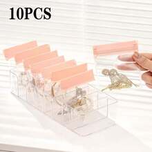 1/10pcs EVA Jewelry Storage Bags - Closed, Anti-Oxidation Bags For Earrings, Rings, Necklaces And Bracelets - Ideal Jewelry Organizer Bags For Travel | Pink Jewelry Bags | Secure Closure Bags, Jewelry Storage Bags, Anti-Oxidation Jewelry Pouches, Pink Earring, Ring, Necklace, Bracelet Display Sealed Bags, Jewelry Organizer Bags For Earrings, Rings, Necklaces And Bracelets - Suitable For Travel And Small Item Compartmentalization, Pink Storage Bags, Sealed Bags, Portable