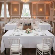 半件装白色纯色布艺桌布，涤纶材质，简约现代餐桌布，高端北欧风咖啡桌布 - 彩色 - 查看 5