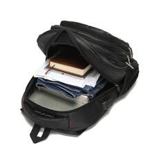 DIOSA LUNA Large Capacity Men's Backpack With Combination Lock, Ideal For Travel, Work, And Excursions. Made With Durable And Resistant Material. E9012 - 黑色 - 查看 5