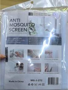 1 Roll, Window Screen Self-Adhesive, Adjustable Mesh Screen, Freely DIY Window Net With Hook & Loop, Quick Installation, White, Keep Bugs Out