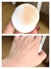 CHANEL White Blender, Makeup Tool, Ribbon Handle, Even Application, Luxury Puff, Polyurethane - White - View 4