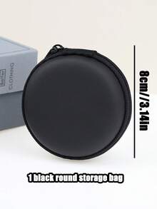 2 Peças Porta-moedas Portátil, Estojo para Fone de Ouvido, Caixa de Armazenamento para Fones de Ouvido, Organizador de Cabo USB, Bolsa de Armazenamento, Porta-chaves, Bolsa para Carregador, Estojo para Fones de Ouvido e Fones de Ouvido Sem Fio, Essencial para Dormitório Universitário, Organizador de Viagem, Bolsa de Cosméticos, Presente de Natal, Decoração de Natal, Dia das Mães, Presente de Natal de Outono, Adequado para Presentes de Férias, Estilo Boho - Multicolorido - Visão 8