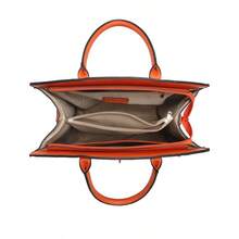 ZENG Classic Large Women's PU Leather Tote Handbag With Matching Zip Wallet, Elegant Structured Purse With Lock Top Handles & Detachable Shoulder Strap For Work, Office, Travel, And Everyday Use - trái cam - Xem 4