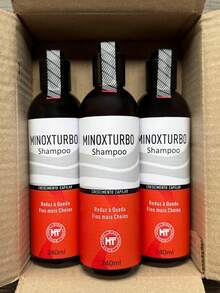 MINOXTURBO Original Hair Growth Shampoo Anti-Hair Loss 240ml - màu đen - Xem 6