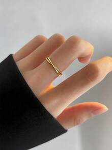 CVNANA 1pc Simple & Elegant Ring Design Fresh Style Ring For Women, Fashion Personalized Finger Ring