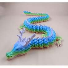 90厘米可动关节3D打印巨型飞龙模型 | 热门减压玩具 | 节日惊喜礼物 | 办公桌/汽车装饰，情人节男士礼物