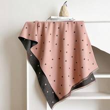 1pc Multicolor Patchwork Heart Pattern Jacquard Knit Scarf, Fashionable & Versatile Shawl Wrap, Thick & Warm For Daily Use - Multicolor - View 15