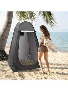 One Pop-Up Toilet Tent For Camping, Quick-Setup Outdoor Privacy Tent, Pop-Up Changing Tent For Outdoor Shower, 190*120*120 Cm, Portable Privacy Tent Suitable For Outdoor Adventures, Camping, Hiking, Fishing, Beach Trips Or Picnics, Enhancing Camping Convenience, A Must-Have For Camping Enthusiasts, Privacy-Protecting Pop-Up Portable Toilet Tent, Camping Tent, Outdoor Tent, Privacy Tent, Shower Tent, Portable Toilet - Multicolor - View 3