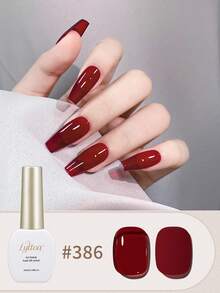 LYTTOA 10ML New Year Red Gel Nail Polish Sparkle Red Gel Polish Soak Off UV LED Gel Varnish 6 Color Kits Nail Art Manicure Gifts For Women - Multicolor - View 7