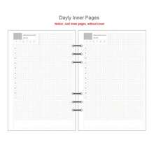 45 Sheets A5 A6 A7 Loose Leaf Notebook Refill Spiral Binder Inner Page Weekly Monthly To Do Line Dot Grid Inside Paper Stationery - Multicolor - View 25