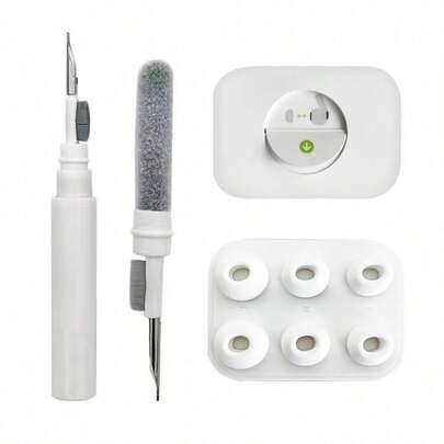 [1 Cleaning Brush And 3 Pairs Of Earbuds] Replacement Earbuds With Noise Proof Holes, Compatible With Apple Pro And 2nd Generation; 3-In-1 Cleaning Kit, Compatible With Apple 1, 2, 3, Pro/ Pro 2; Silicone Earbuds, Compatible With Apple Pro (S/M/L)