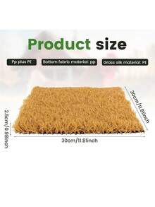 1个/2个鸡窝垫 - 可水洗易清洁，逼真耐用，采用优质合成PE材料制成，表面柔软舒适，适合产蛋母鸡，是保护鸡蛋免受损坏的理想选择，用途广泛，是家禽理想的筑巢材料。