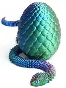 2/3 Stücke 30cm Schlangen Statue mit Locken - 3D gedrucktes Schlangen Spielzeug mit Schlangen Ei, mythisches Geschöpf Design, Dekoration für Zuhause, Stressabbau Spielzeug, geeignet für Weihnachten, ab 14 Jahren (zufällige Augenfarbe), Fidget Toy, 3D gedruckte Tiere - Schlange Viper, 3D Schlange, Mini 3D gedruckte Tiere, 3D gedruckte Schlangen, 3D gedruckte Schlange mit Ei