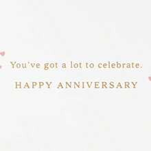 Hallmark - Tarjeta de aniversario para pareja ()(Champagne Cheers) - Multicolor - Ver 3