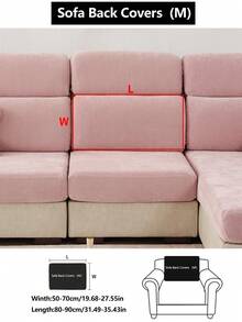 1 Vỏ đệm ghế sofa co giãn, vải nhung chống trượt mọi mùa, tấm lót ghế sofa dày che phủ toàn bộ, chống bụi và có thể giặt được, phù hợp với ghế sofa hình chữ L và ghế 1/2/3/4 chỗ ngồi - Hồng - Xem 20
