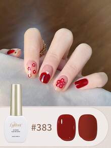 LYTTOA 10ML New Year Red Gel Nail Polish Sparkle Red Gel Polish Soak Off UV LED Gel Varnish 6 Color Kits Nail Art Manicure Gifts For Women - Multicolor - View 13