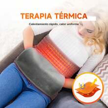 ¡RecomendadoCompresa Caliente Electrica, Calentamiento Rápida Heating Pad, Con Cinturón y Bolsillo Ajustables para Alivio de Dolores de Espalda, Hombros y Cuello, Manta Termica con 10 Ajustes de Temperatura y 4 Ajustes de Temporizador¡Top de Temporada - 1 - Ver 6