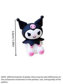 1pc Pen And Eraser Two In One Kuromi Melody Dual-Purpose Pencil Sharpener, Eraser, Pen Planer, And Pencil Sharpener Back To School Season Gift - Multicolor - View 3