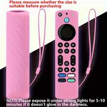 1pc Glow-In-The-Dark Silicone Remote Case For 2023 Fire TV Stick 4K Max 2nd/Fir TV Omni Series/FireTV 4-Series Remote,/Insignia Fire TV 6.2Inch Remote Cover With Lanyard - Multicolor - View 13