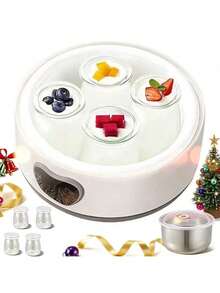 1.2L Multifunctional Fermenting Machine – Electric Mini Automatic Yogurt Maker, Home Rice Wine Natto Maker1.2L Electric Mini Yogurt Maker – Automatic Multifunctional Fermenter, Rice Wine & Natto Machine For Home,Electric Mini Yogurt Maker, Multifunctional Fermenting Machine, Household Rice Wine Maker, Natto Fermenter, Automatic Yogurt Maker, Home Yogurt Machine, Mini Fermenter, Electric Fermenting Machine, Homemade Yogurt Maker, Rice Wine Fermenter, Natto Making Machine, Compact Yogurt Maker, Healthy Food Fermenter, Automatic Fermenting Machine, Household Fermenter, Multifunctional Yogurt Maker, Mini Electric Fermenter, - 白色 - 查看 10