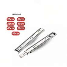Kit Of 3 Pairs Of Telescopic Slide Rails In Various Sizes - Easy Installation - 鋁 - 查看 5