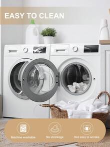 1件装防水拉链床垫保护套，适用于5.9-9英寸厚的床垫，透气静音，适用于单人床、双人床、大号床、特大号床，灰色 - 灰色(床單高20cm) - 查看 7