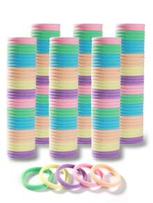 50/100/200pcs Pack Women's Multi-Color Fashion Simple High Elastic Thick Headbands, Super Stretchy Non-Slip Seamless Edge, Durable, Secure Fit, Suitable For Women And Teens, Can Be Used For Ponytails, Sewing, Crafts, Daily & Occasions - Large Capacity Headbands, Essential For Salon, Home And Party, Hair Ties, Rubber Bands, Hair Ropes, Elastic Hair Bands