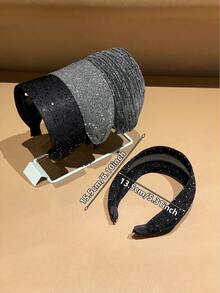 1/2 chiếc băng đô rộng thời trang nữ đính sequin, ngọc trai, đá quý, thích hợp cho mặc hàng ngày, gội đầu, làm quà tặng cho bạn gái, ngày Valentine, mùa lễ hội, phụ kiện tóc làm đẹp quanh năm. - Nhiều màu - Xem 4