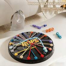 1 Set Untying Game, Board Game, Multi-Player Interactive Toy, Tabletop Game, Family Gathering, Logic Training Toy - Unraveling Toy Chessboard - View 3