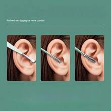 6PCS/Ear Pick Set, Spiral Professional Ear Cleaning Tool For Home Use, Ear Cleaning Tools - Green - View 2