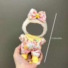 17CM/6.69in Plush Doll Clothes, Cute Playtime & Display Accessories (Doll Not Included), Suitable Gift For Children 3+ Years Old, Doll Accessories, Doll Clothes, Doll Outfit, Fashion Doll Shoes, Doll Wardrobe Essentials, Playtime Accessories, Doll Fashion, Soft Fabric Clothing, Handmade Feel, Mini Outfit Set, Doll Collector, Young Collector - Multiple Styles - View 6
