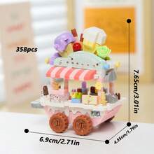 迷你城市街景积木套装，包含花店、文具店、小吃店、礼品店、商场，适合建筑爱好者，趣味十足的小规模搭建挑战，DIY创意家居装饰，房间装饰玩具，DIY益智玩具，成人积木套装礼物，适合节日、生日、圣诞节、情人节、复活节、母亲节、父亲节等场合的礼物。 - 城市街景迷你積木 - 查看 22