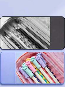 30pcs Cat Paw Pencil Caps, Cartoon Cat Pencil Covers, Protective Sleeves, Pencil Protectors, Soft Rubber Pencil Toppers, Universal Pen Caps, Office & School Supplies