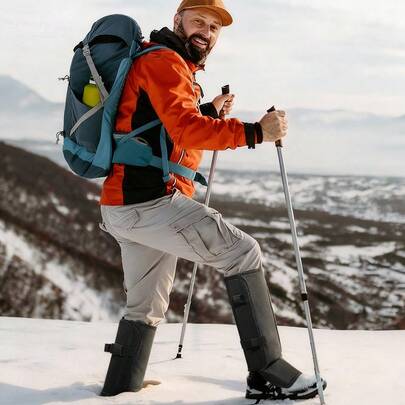 Bissfeste Beinwärmer, Unisex, wasserdicht, schlangensicher und durchstichfest, verstellbare Stiefelüberzüge.