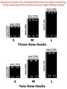 1/3pcs Premium Tight Clothing Extender, Women Bodysuit Length Extender Clips For Comfortable Fit - Multicolor - View 3