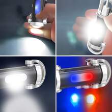 Multi-Function Keychain Light, Outdoor Portable Personal Light, Mini Emergency LED Work Light, Camping Flashlight - Multicolor - View 9