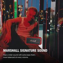 Marshall Emberton III 便携式蓝牙音箱，坚固耐用，IP67 防水设计，立体声响亮，低音浑厚，播放时间超过 32 小时，小巧无线，是旅行和户外活动的理想之选 - 黑色 - 查看 2