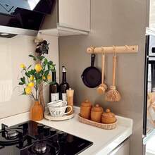 1/2 tallo de planta artificial, rama artificial de limón, 8 limones con tallo (falso), adecuado para decoración de cocina, decoración de fiestas, adorno de primavera y verano (amarillo)