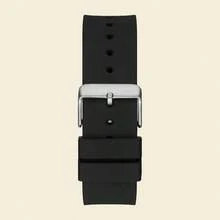 Guess Phoenix GW0203G3 Multifunktions-Herren-Quarzuhr, Armband aus schwarzem Silikon, Zifferblatt in Barrel-Form, Lässig Armbanduhr, geeignet für täglichen Street-Style und Sportbekleidung, modisches Herrengeschenk, ideales Weihnachtsgeschenk für den Freund - Schwarz - Übersicht 6